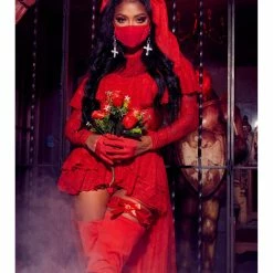 Forplay Beetle Bride Sexy Red Lydia Deetz Beetlejuice 6 Piece Costume Set Costumes 8 Forplay Beetle Bride Sexy Red Lydia Deetz Beetlejuice 6 Piece Costume Set Costumes