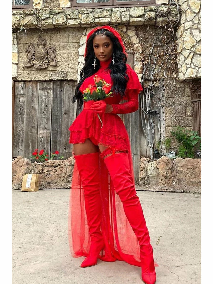 Forplay Beetle Bride Sexy Red Lydia Deetz Beetlejuice 6 Piece Costume Set Costumes 3 Forplay Beetle Bride Sexy Red Lydia Deetz Beetlejuice 6 Piece Costume Set Costumes