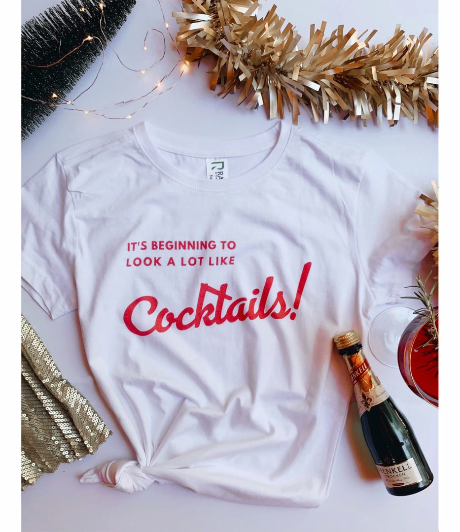 Shop Fortune Costumes Lingerie Cocktails Christmas T-Shirt 1 Shop Fortune Costumes Lingerie Cocktails Christmas T-Shirt