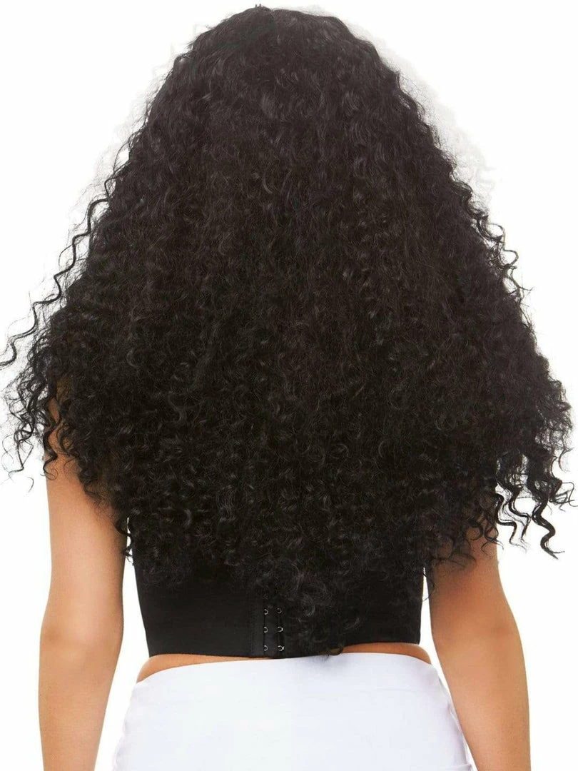 Leg Avenue Costumes Long Curly Black & White Costume Wig 2 Leg Avenue Costumes Long Curly Black & White Costume Wig