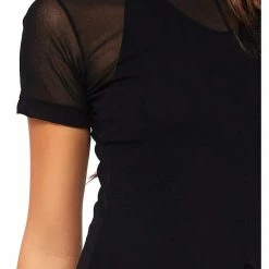 Leg Avenue Costumes DIY Halloween Costume Sheer Mesh High Slit Long Dress 7 Leg Avenue Costumes DIY Halloween Costume Sheer Mesh High Slit Long Dress