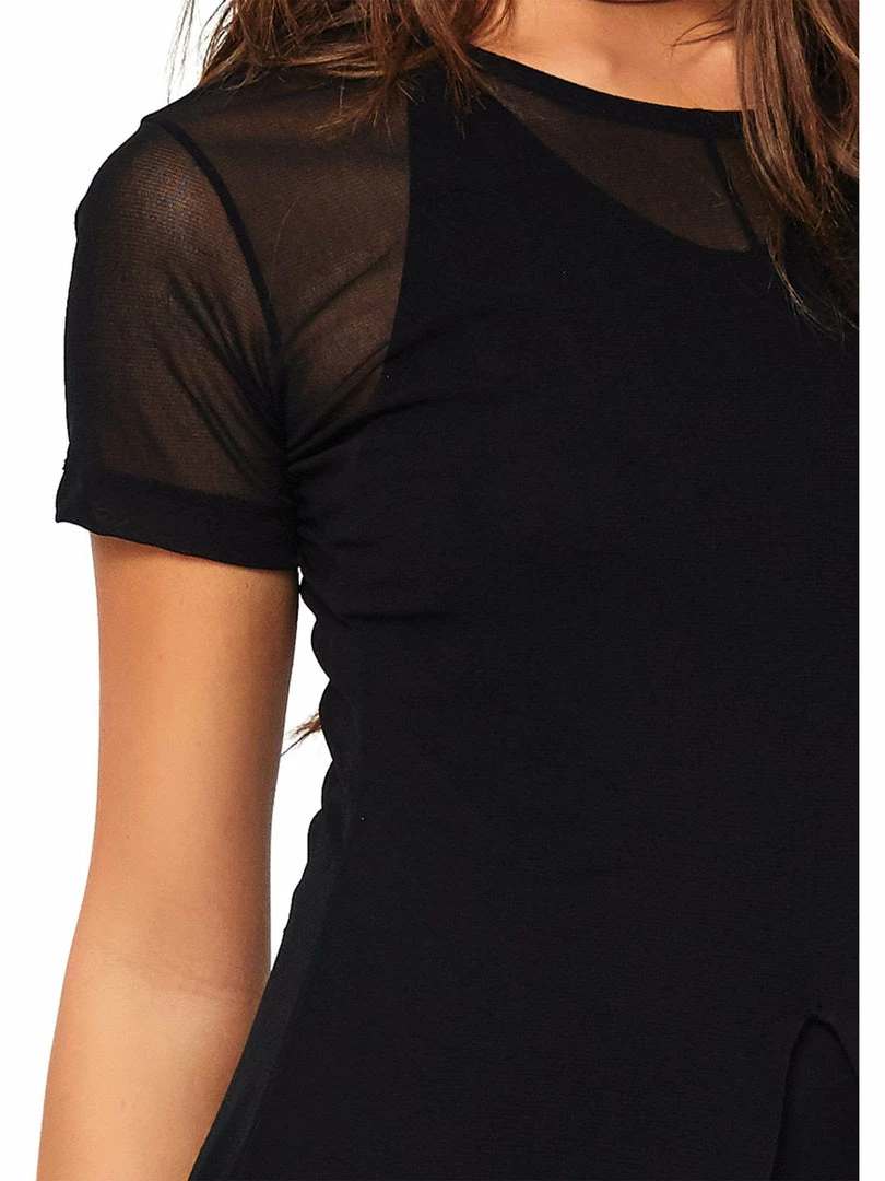 Leg Avenue Costumes DIY Halloween Costume Sheer Mesh High Slit Long Dress 4 Leg Avenue Costumes DIY Halloween Costume Sheer Mesh High Slit Long Dress