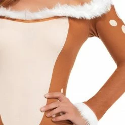 Leg Avenue Women's Darling Reindeer Sexy Bodysuit Costume