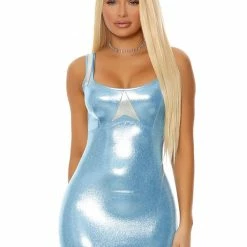Forplay Costumes High School Reunion Women's Blue Romy Style 90s Movie Costume