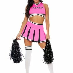 Forplay Score! 4 Piece Sexy Pink Cheerleading Costume 6 Forplay Score! 4 Piece Sexy Pink Cheerleading Costume