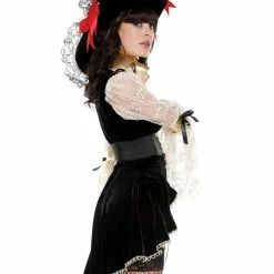 Forplay Sexy Black Caribbean Couture Womens Pirate Costume