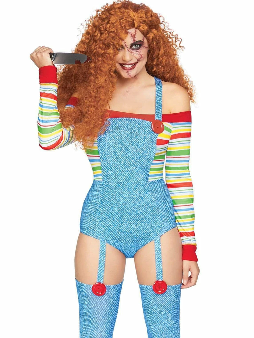 Leg Avenue Womens Chucky Killer Doll Halloween Costume Costumes