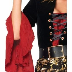 Leg Avenue Cruel Seas Captain Sultry Womens Pirate 2 Piece Costume