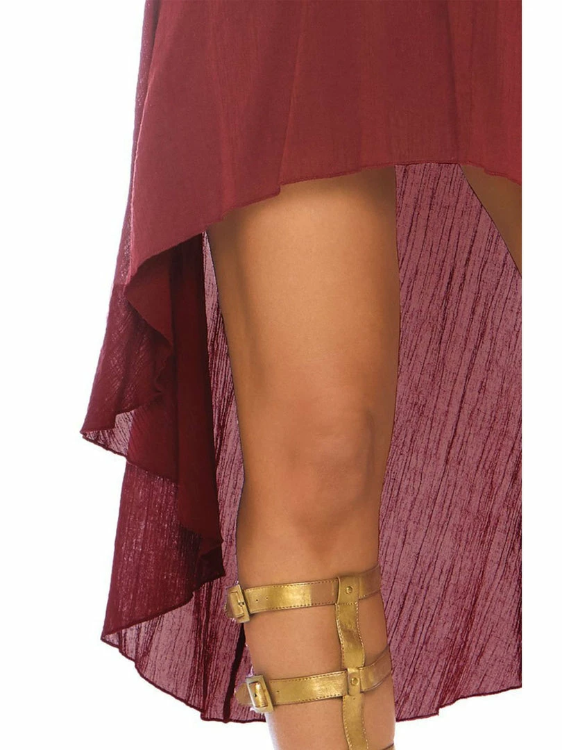 Leg Avenue Gauze Pirate Wench Peasant Dress Burgundy Red 5 Leg Avenue Gauze Pirate Wench Peasant Dress Burgundy Red