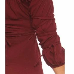 Leg Avenue Gauze Pirate Wench Peasant Dress Burgundy Red 11 Leg Avenue Gauze Pirate Wench Peasant Dress Burgundy Red