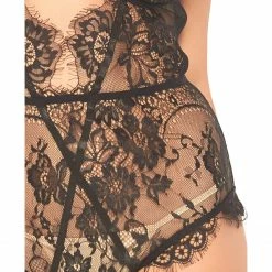 Leg Avenue Irresistible Force Eyelash Lace Keyhole Halter Bodysuit Lingerie 16 Leg Avenue Irresistible Force Eyelash Lace Keyhole Halter Bodysuit Lingerie
