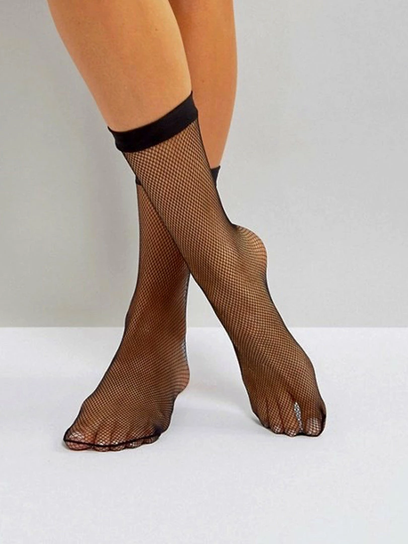 Leg Avenue Hosiery Black Fishnet Ankle Socks 1 Leg Avenue Hosiery Black Fishnet Ankle Socks