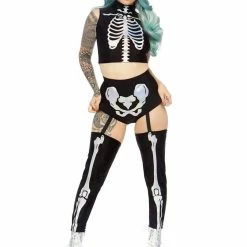 Leg Avenue Holographic Skeleton Womens Halloween Costume Costumes