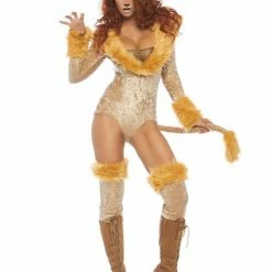 Leg Avenue Lovely Lioness Womens Sexy Bodysuit Costume Costumes