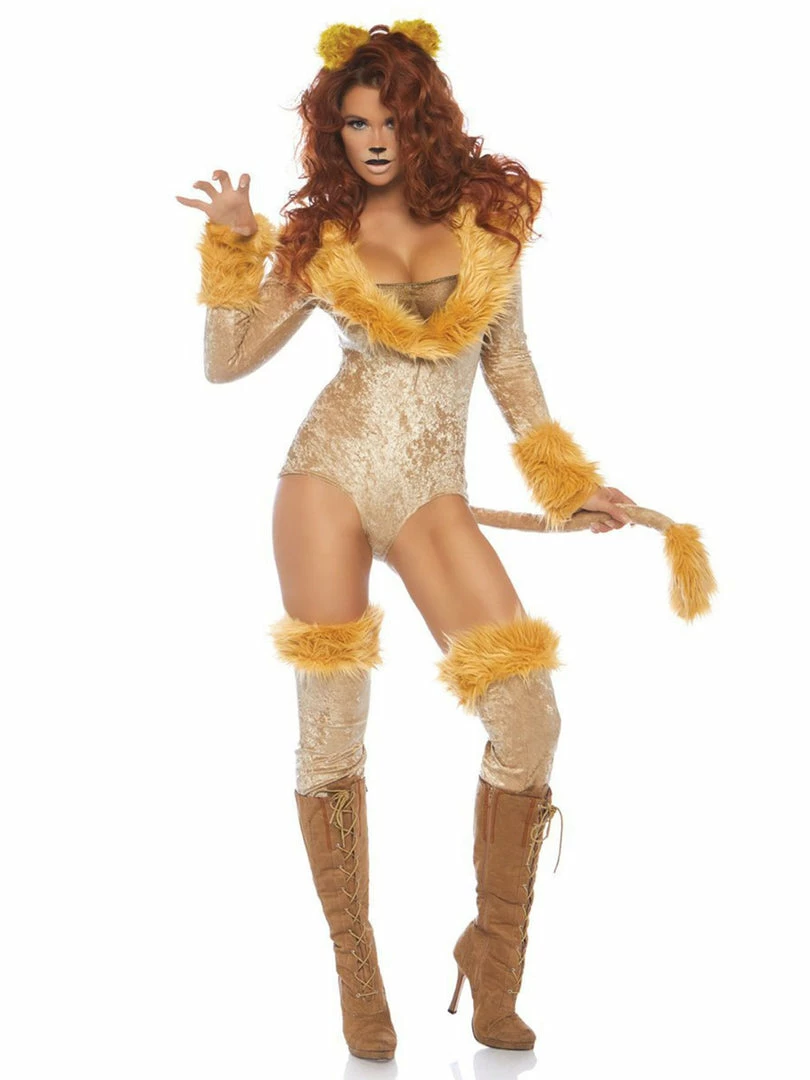 Leg Avenue Lovely Lioness Womens Sexy Bodysuit Costume Costumes 2 Leg Avenue Lovely Lioness Womens Sexy Bodysuit Costume Costumes