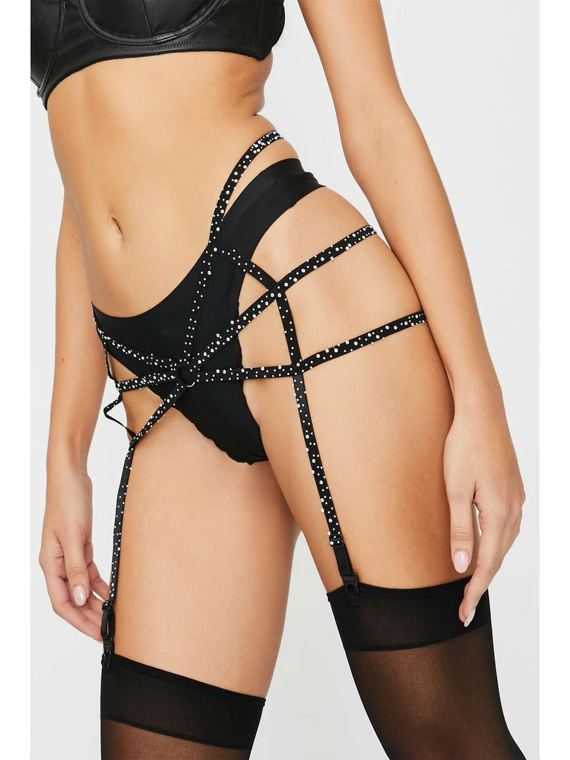 Leg Avenue Lingerie Accessories Desire To Shine Rhinestone Garter Belt 1 Leg Avenue Lingerie Accessories Desire To Shine Rhinestone Garter Belt