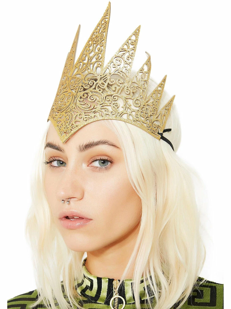 Leg Avenue Royal Crown Diecut Gold Costume Accessory 2 Leg Avenue Royal Crown Diecut Gold Costume Accessory