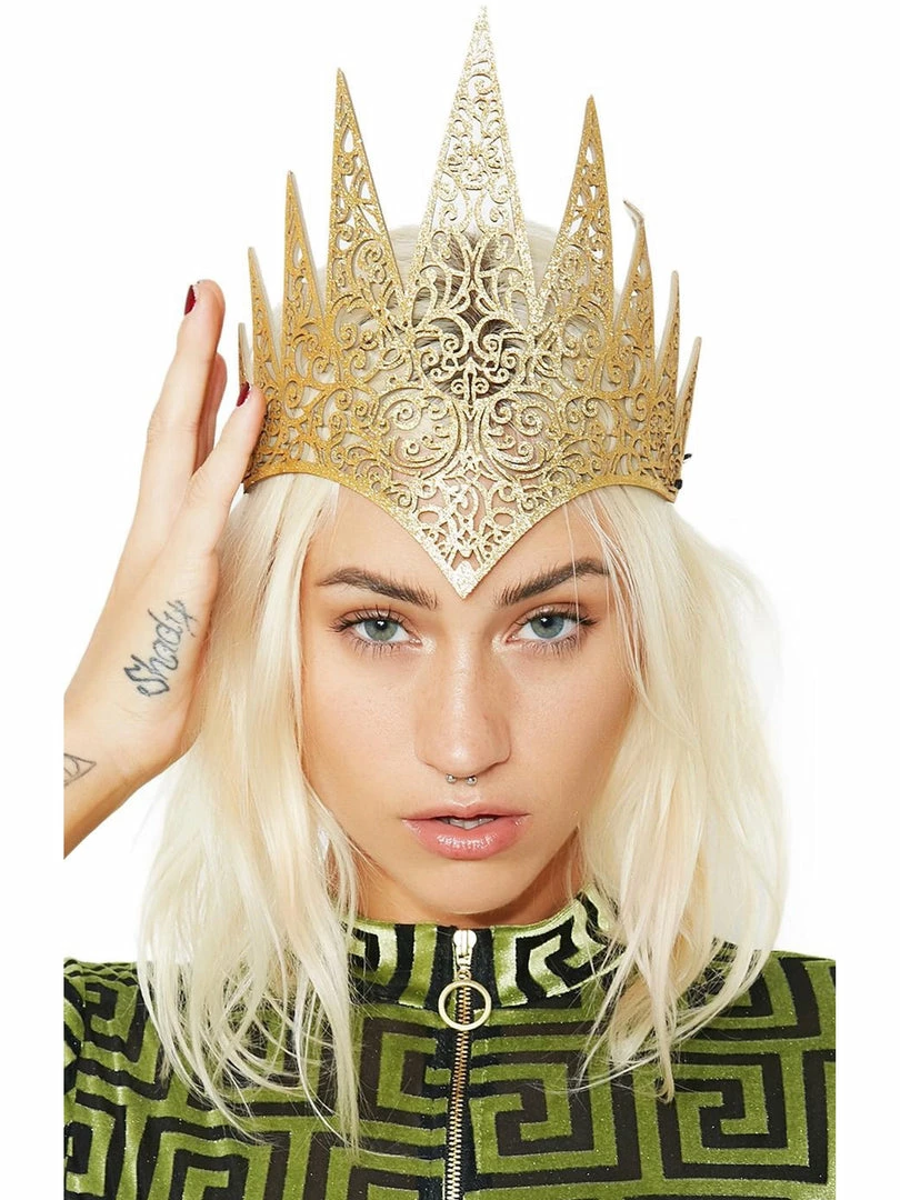 Leg Avenue Royal Crown Diecut Gold Costume Accessory 1 Leg Avenue Royal Crown Diecut Gold Costume Accessory