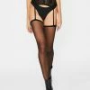 Leg Avenue Intoxication Sheer Stockings With Attached Lace Garter Belt