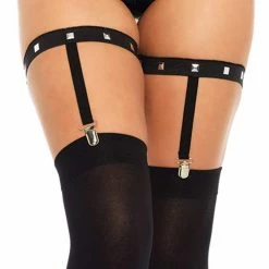 Leg Avenue Edgy Studded Thigh High Garter Suspender
