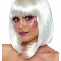 Leg Avenue Costumes Glow In The Dark Short Blonde Bob Wig UV Wig