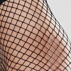 Leg Avenue Classic Spandex Net Industrial Tights In Black Hosiery