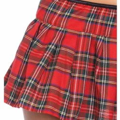 Leg Avenue Costumes Miss Prep Red Plaid School Girl Uniform Costume