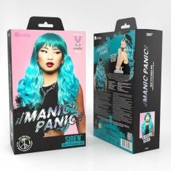 SMIFFYS Long Wavy Ombre Turquoise Mermaid Wig By Manic Panic 9 SMIFFYS Long Wavy Ombre Turquoise Mermaid Wig By Manic Panic