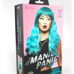 SMIFFYS Long Wavy Ombre Turquoise Mermaid Wig By Manic Panic 8 SMIFFYS Long Wavy Ombre Turquoise Mermaid Wig By Manic Panic