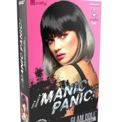 SMIFFYS Manic Panic Glam Doll Grey & Black Ombre Wig Wigs 9 SMIFFYS Manic Panic Glam Doll Grey & Black Ombre Wig Wigs