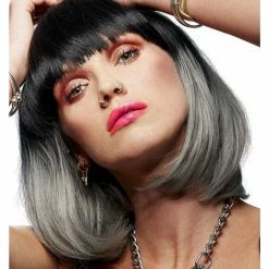 SMIFFYS Manic Panic Glam Doll Grey & Black Ombre Wig Wigs 7 SMIFFYS Manic Panic Glam Doll Grey & Black Ombre Wig Wigs