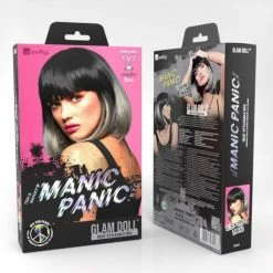 SMIFFYS Manic Panic Glam Doll Grey & Black Ombre Wig Wigs 8 SMIFFYS Manic Panic Glam Doll Grey & Black Ombre Wig Wigs