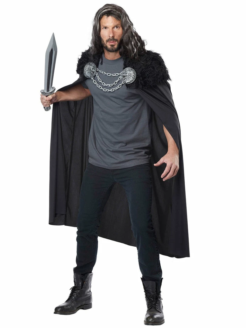 California Costumes Game Of Thrones Mens Wolf Clan Warrior Costume