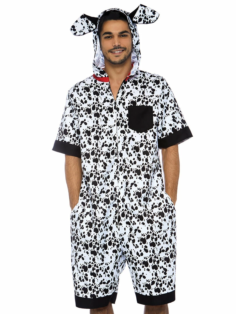 Leg Avenue Dalmatian Dog Animal Onesie Mens Costume Costumes 1 Leg Avenue Dalmatian Dog Animal Onesie Mens Costume Costumes
