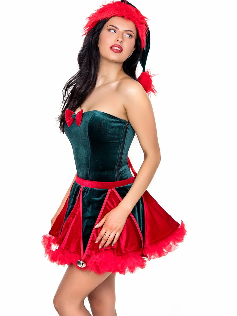 Roma Costumes 2 Piece Naughty Elf Womens Sexy Christmas Costume 1 Roma Costumes 2 Piece Naughty Elf Womens Sexy Christmas Costume