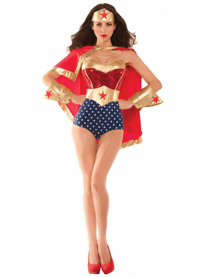 Partyking Womens Wonderful Babe Wonder Woman Costume Costumes 2 Partyking Womens Wonderful Babe Wonder Woman Costume Costumes