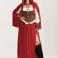 Leg Avenue Plus Size Classic Red Riding Hood Womens Costume