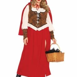 Leg Avenue Plus Size Classic Red Riding Hood Womens Costume