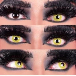 Primal Raven Yellow Costume Coloured Contact Lenses