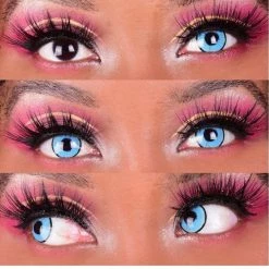 Costume Accessories Primal Superhero Blue Coloured Contact Lenses