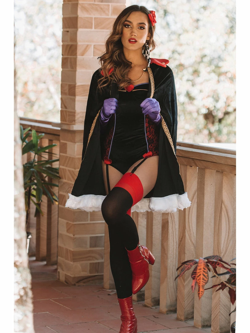 Forplay Queen Of Heartbreaker Sexy Evil Villain Bodysuit Costume 3 Forplay Queen Of Heartbreaker Sexy Evil Villain Bodysuit Costume