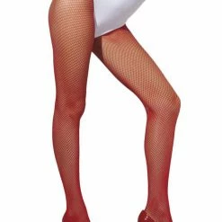 Fever Red Fishnet Pantyhose
