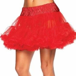 Leg Avenue Costume Accessories Red Layered Tulle Petticoat