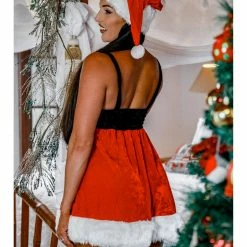 Shop Fortune Costumes Lingerie Naughty But Nice-ish Womens Sexy Santa Costume Dress