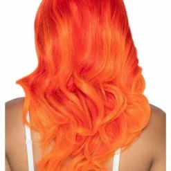 Leg Avenue Orange Ombre Long Wavy Wig