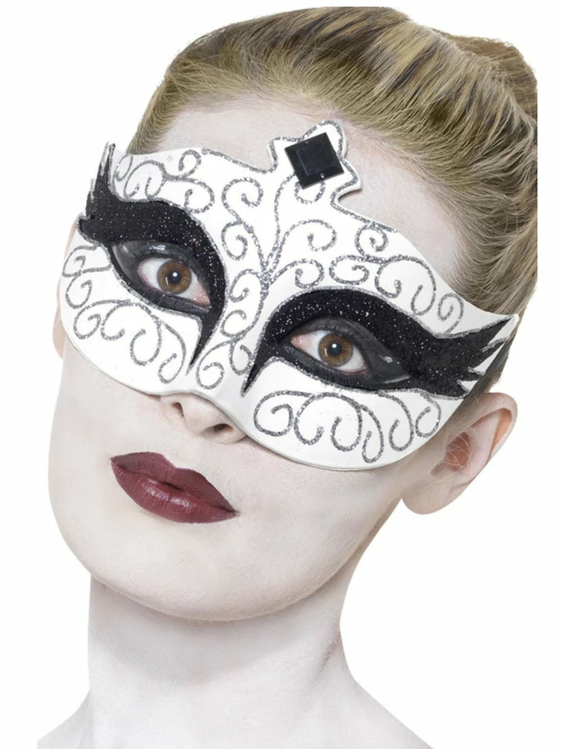 Smiffys Costumes Black Swan Masquerade Eye Mask 1 Smiffys Costumes Black Swan Masquerade Eye Mask