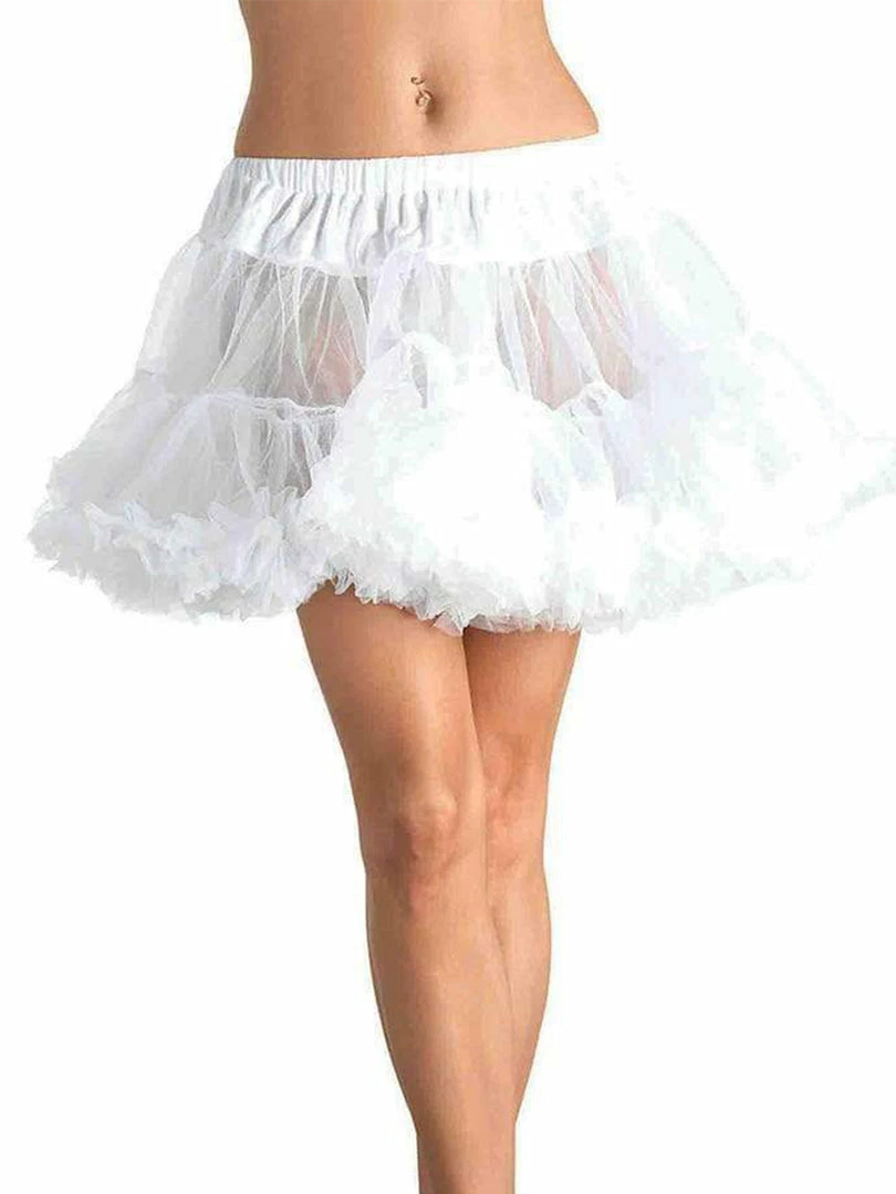 Leg Avenue White Layered Tulle Petticoat Costume Accessories 1 Leg Avenue White Layered Tulle Petticoat Costume Accessories