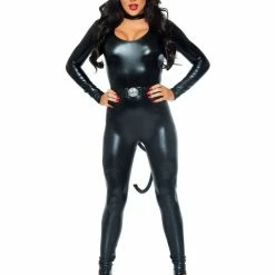 Leg Avenue Costumes Sleek Feline Femme Fatale Catsuit Costume 8 Leg Avenue Costumes Sleek Feline Femme Fatale Catsuit Costume