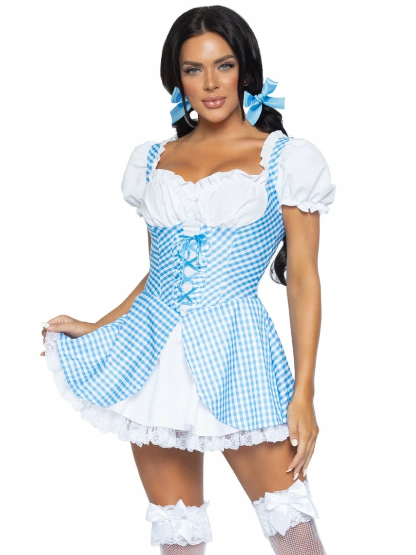 Leg Avenue Dorothy Blue Gingham Farm Girl Costume Dress Costumes 5 Leg Avenue Dorothy Blue Gingham Farm Girl Costume Dress Costumes