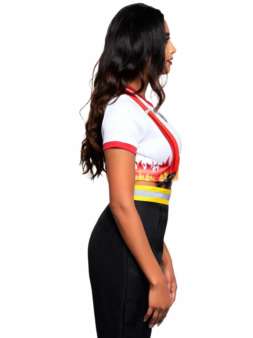 Leg Avenue Costumes Womens 2-Piece Red Hot Firefighter Uniform Costume 7 Leg Avenue Costumes Womens 2-Piece Red Hot Firefighter Uniform Costume